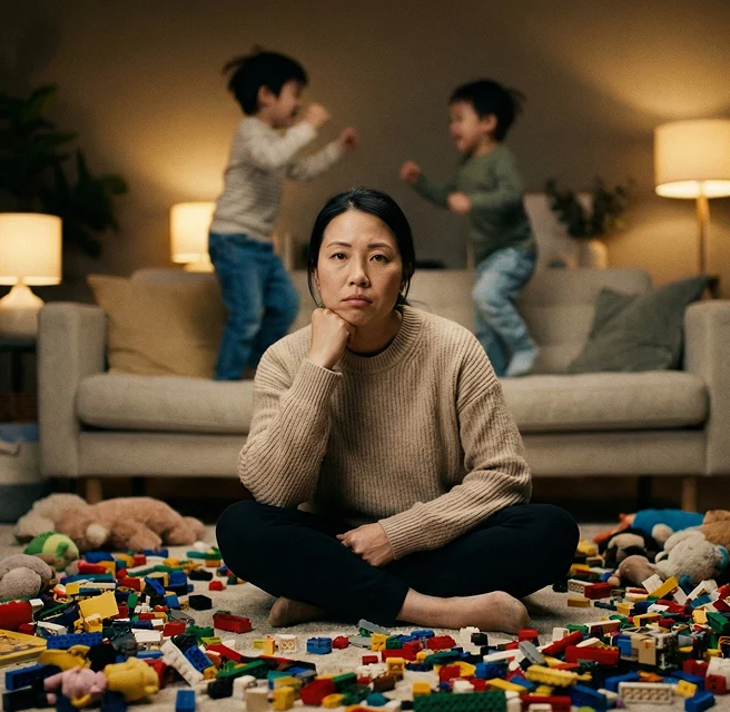 Parent with children